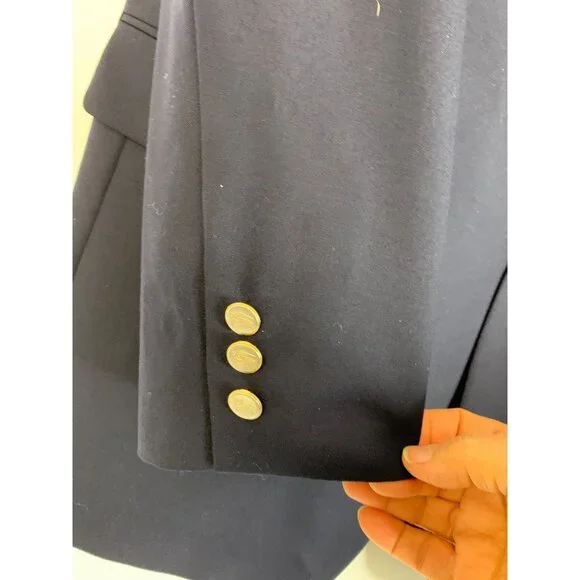 Burberrys Mens Vintage Navy Blazer Size 44 XLong Wool USA EUC